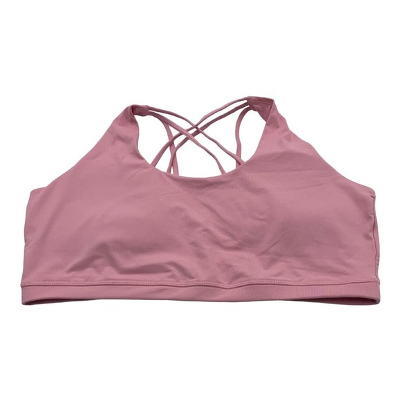 Cotton:On Curve Strappy Sports Crop Bra Bralette Lollipop Pink Women 16/18 NWT - Picture 1 of 10